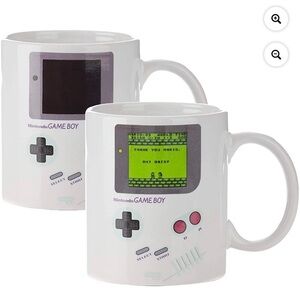 Authentic Nintendo Game Boy Heat Reveal Mug - White and Gray